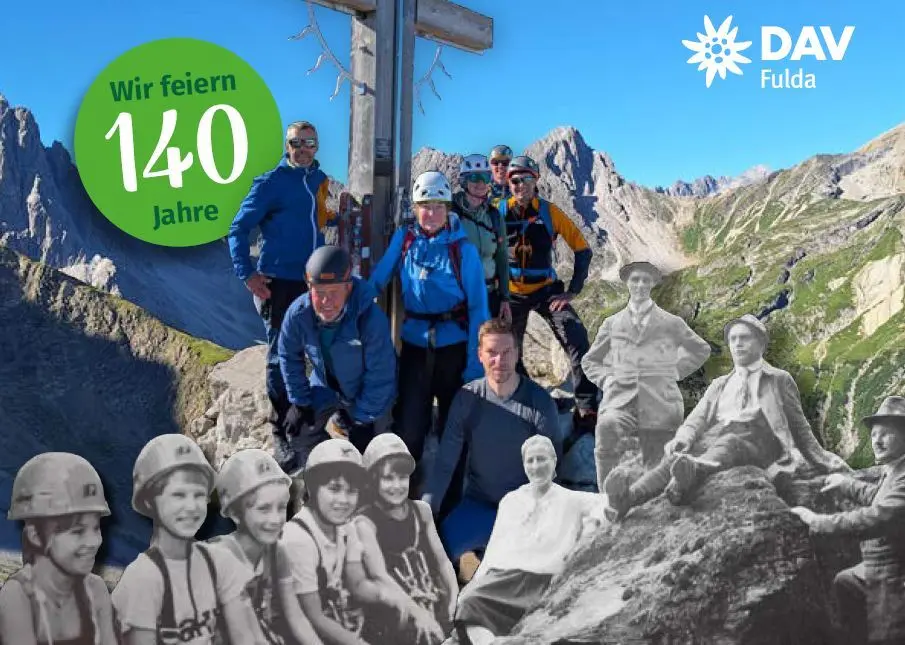BergAktiv Titelbild 2026 Sektionsjubiläum Alte und neue Bergsportbilder | © DAV Sektion Fulda
