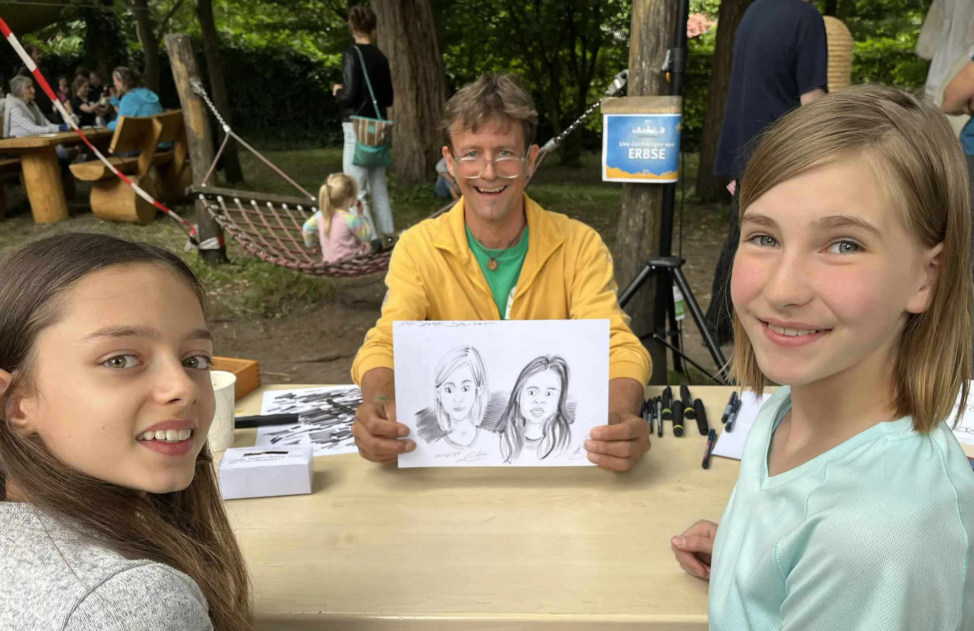 Klettercomiczeichner Erbse Portraitzeichnen | © Klettercomiczeichner Erbse