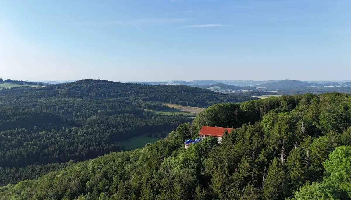 Enzianhütte, Weiherberg, Rhön, Fernblick | © DAV Sektion Fulda/Johannes Schmidt