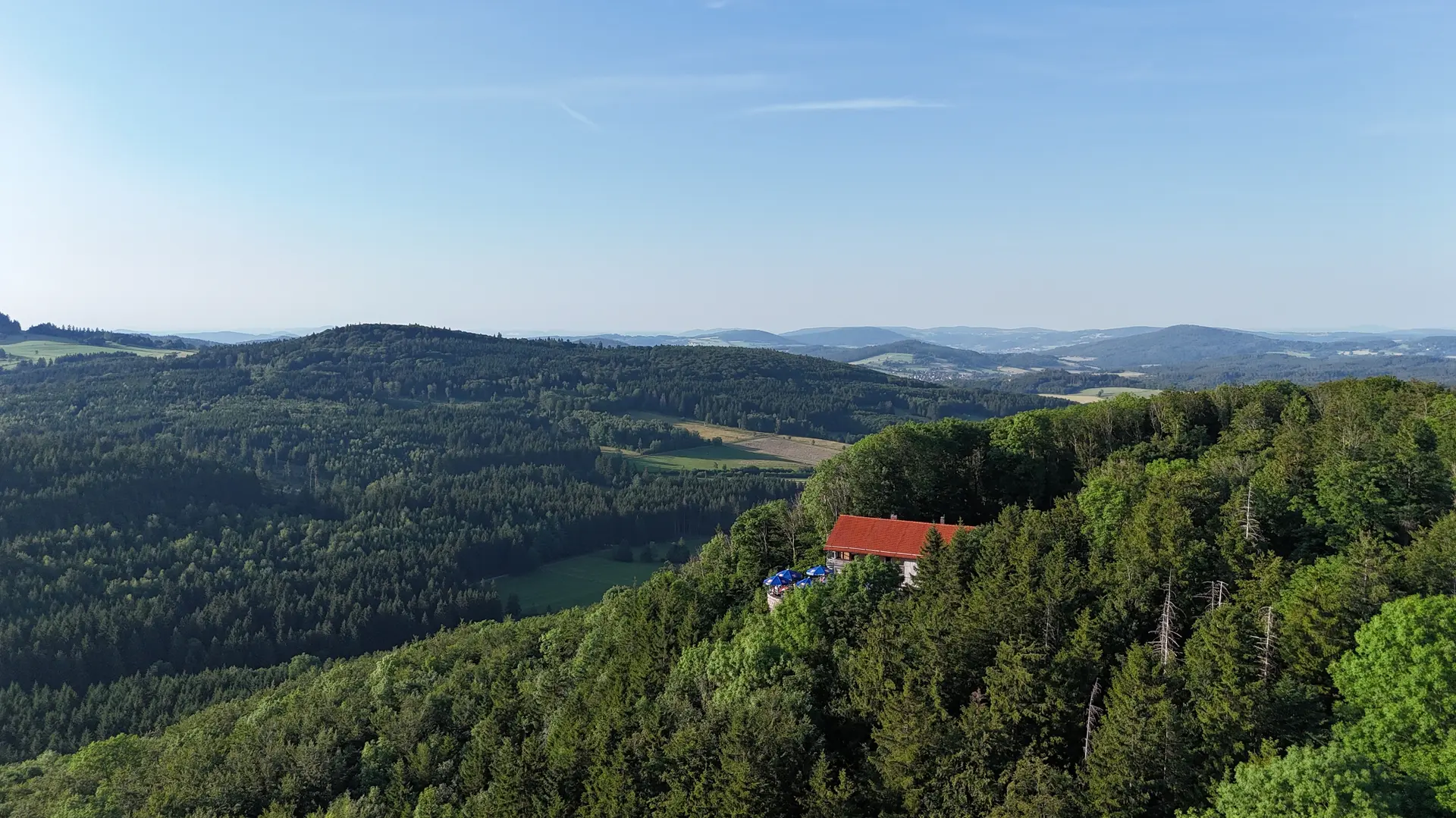Enzianhütte, Weiherberg, Rhön, Fernblick | © DAV Sektion Fulda/Johannes Schmidt
