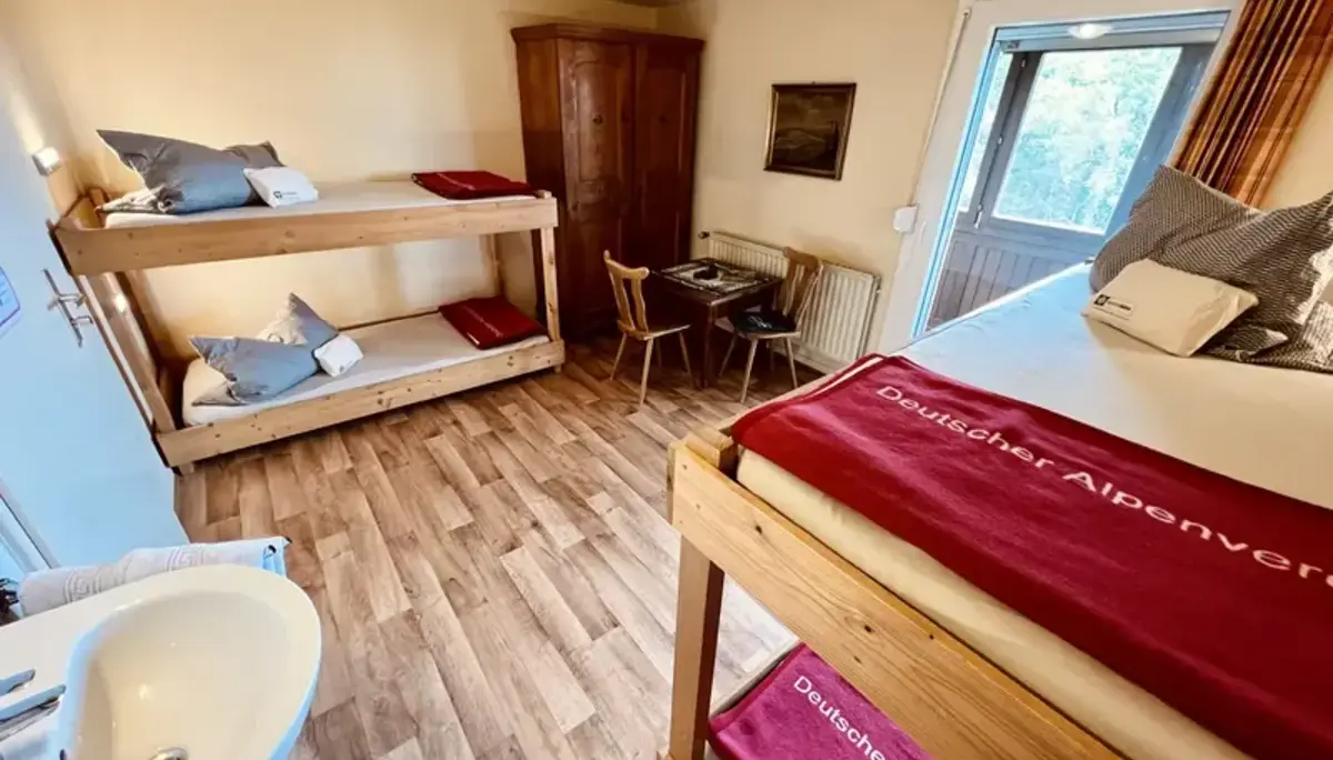 Enzianhütte, Weiherberg, Rhön, Blick in die Zimmer | © DAV Sektion Fulda