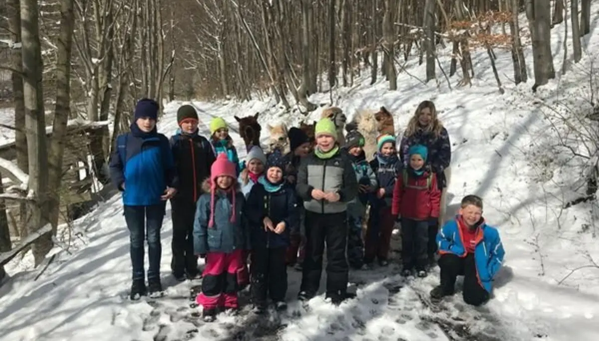 Familiengruppe Alpaka-Wanderung 2022 | © DAV Fulda