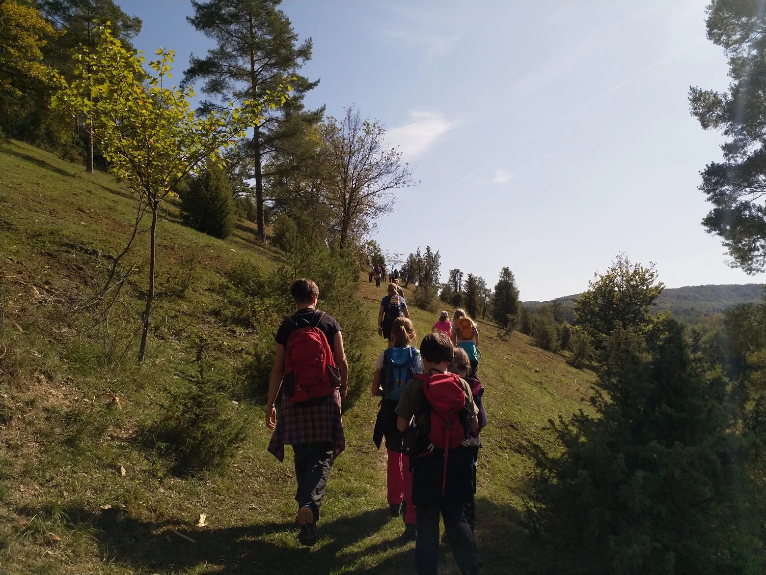 Familiengruppe Wanderung grünes Band 2020 | © DAV Fulda