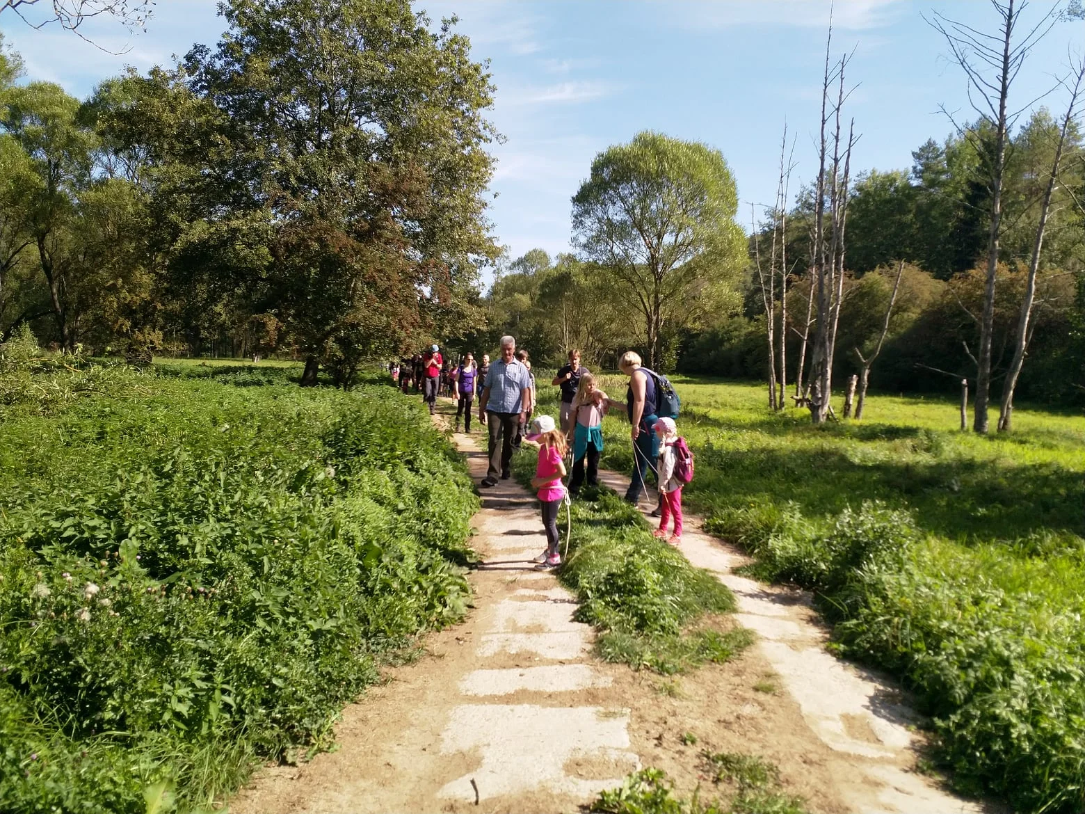 Familiengruppe Wanderung grünes Band 2020 | © DAV Fulda