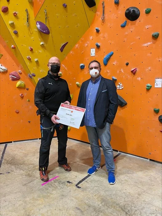 Scheckübergabe Inklusionsgruppe 2021 | © DAV Fulda