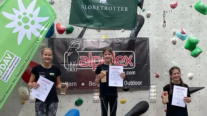 Podestplätze Speedmeisterschaft Darmstadt | © DAV Sektion Fulda