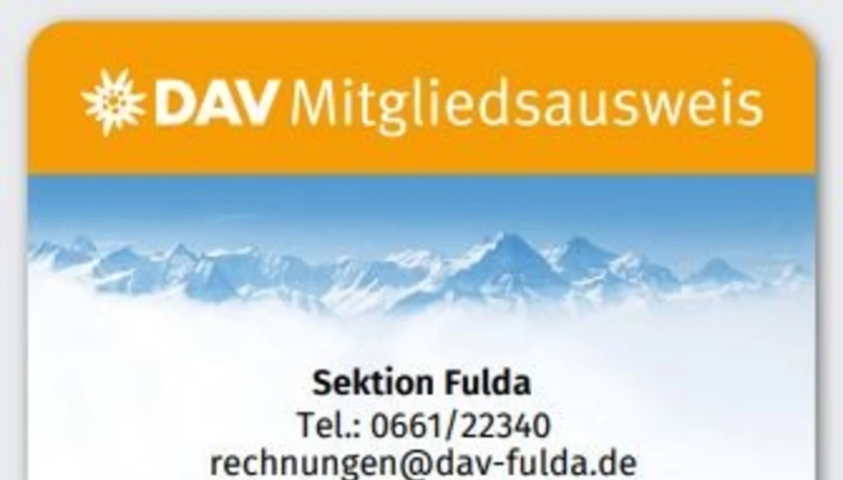 Digitaler Mitgliedsausweis DAV Sektion Fulda | © DAV Sektion Fulda