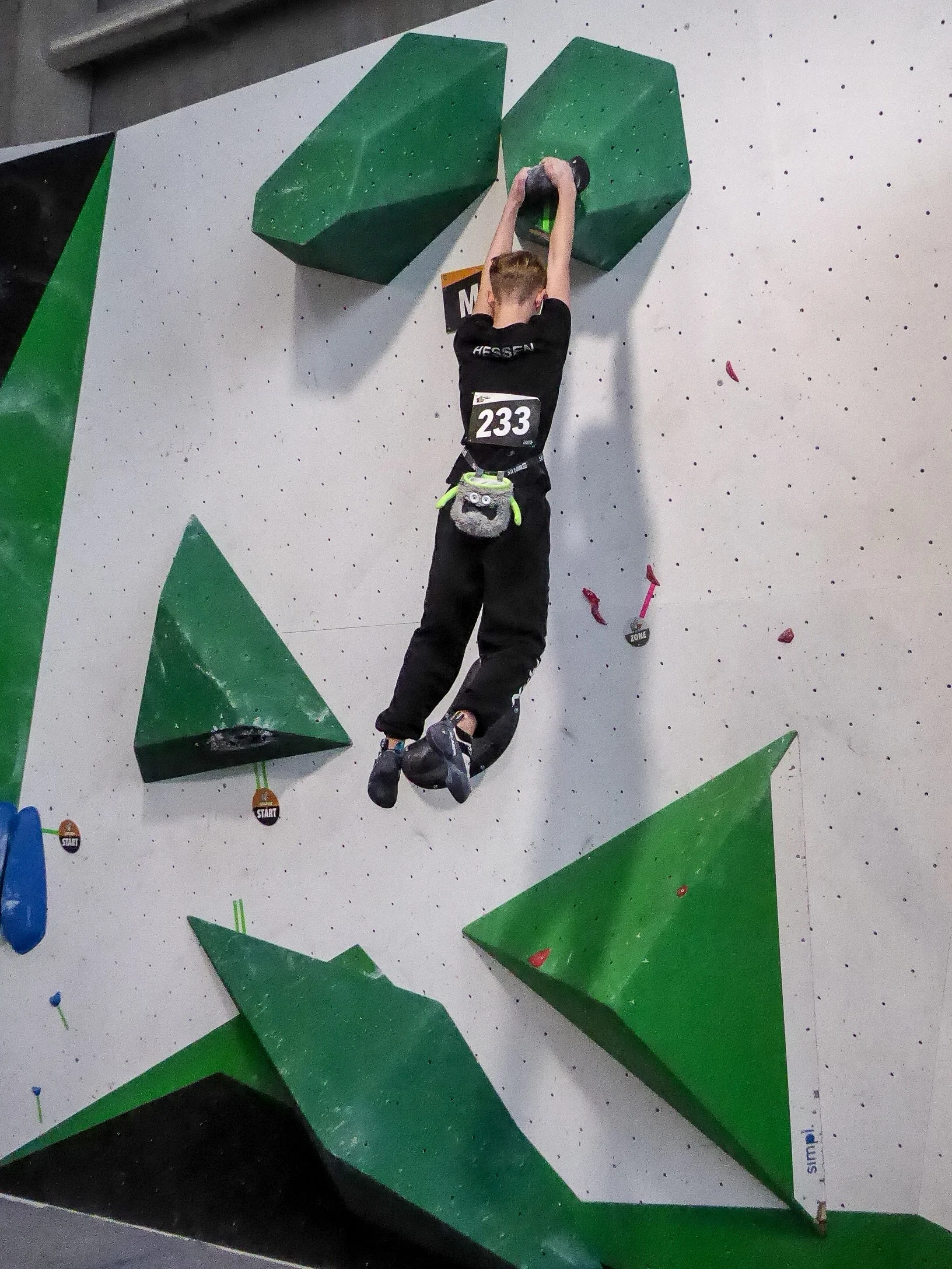 Hannes Leinweber beim 2. Deutschen Jugend Cup | © DAV Sektion Fulda