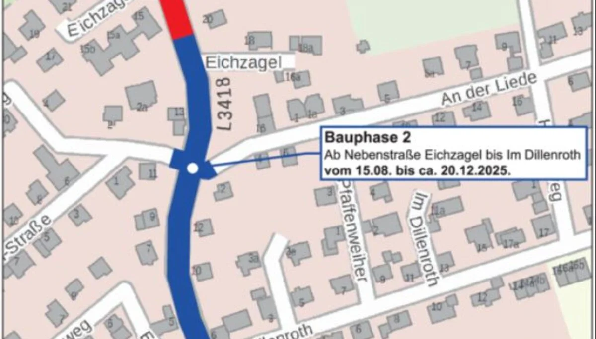 Ausbau Straße Eichzagel Petersberg | © Gemeinde Petersberg