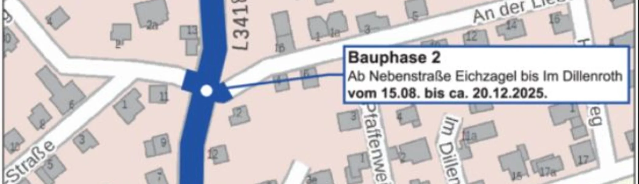 Ausbau Straße Eichzagel Petersberg | © Gemeinde Petersberg