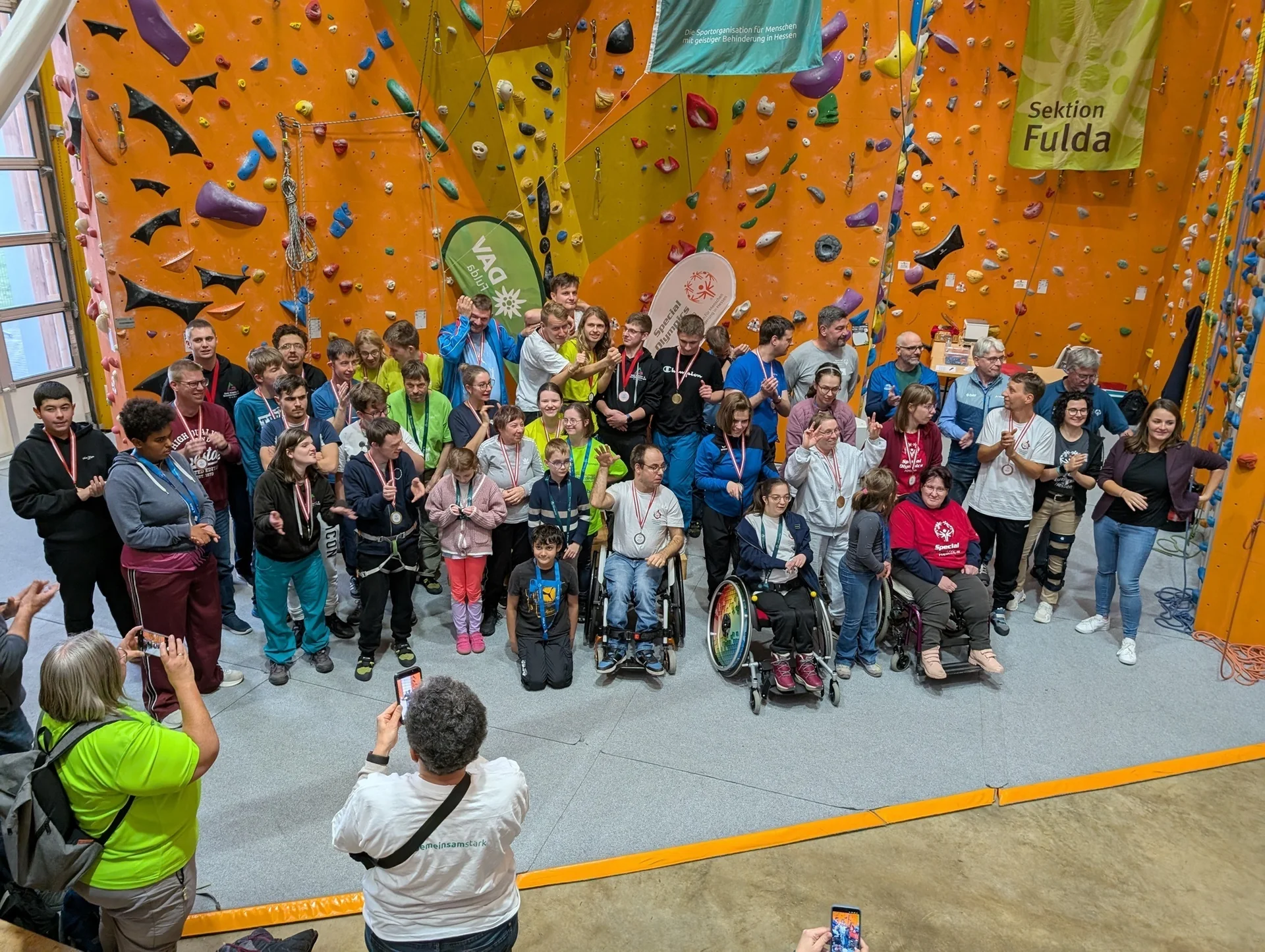 SODHE Kletterwettkampf_Gruppenbild Teilnehmende | © DAV Sektion Fulda