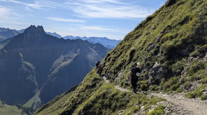 Unterwegs auf der Tour "Alpine Grate im Allgäu" | © DAV Sektion Fulda