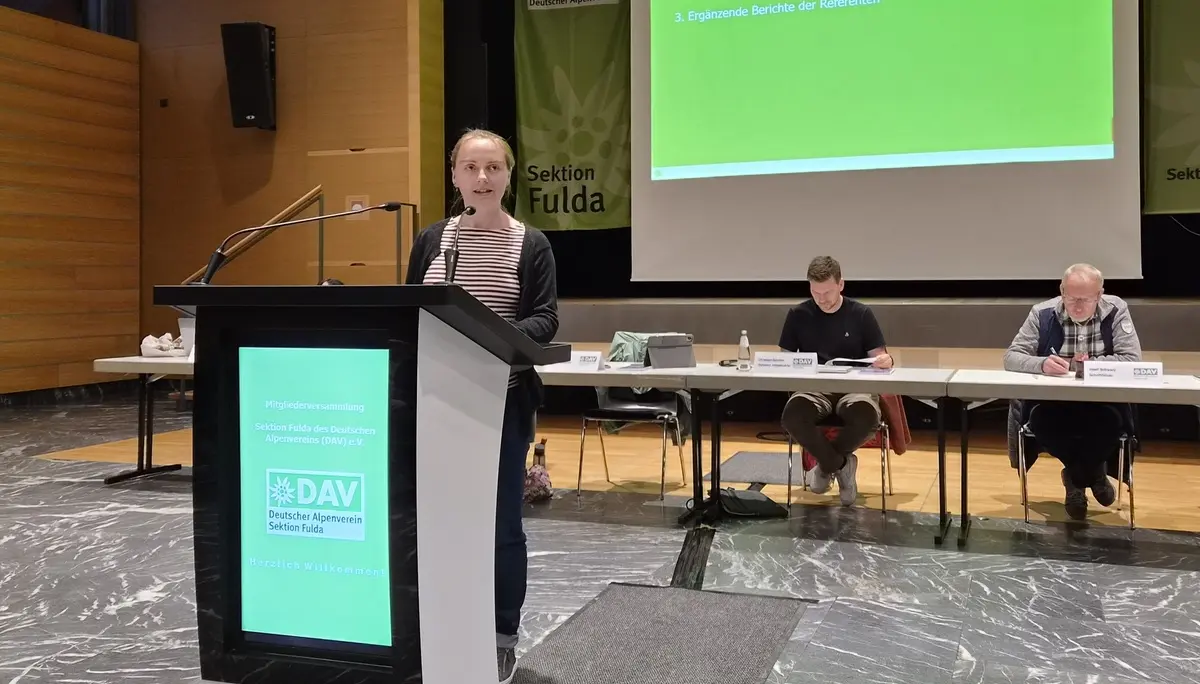 Mitgliederversammlung DAV Sektion Fulda - Bericht des Referenten Infrastruktur Christian Günther | © DAV Sektion Fulda