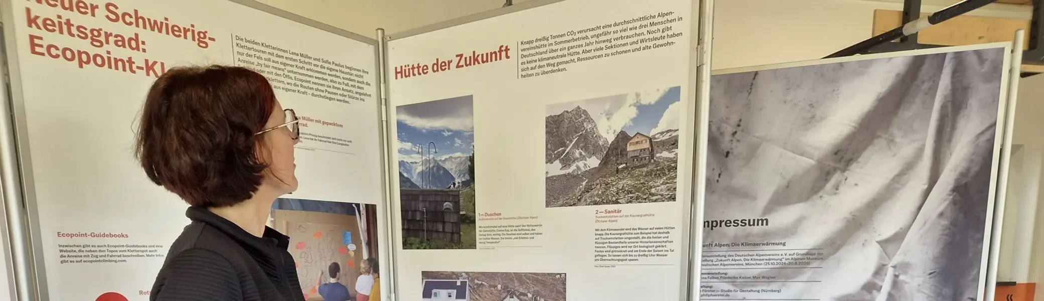 DAV Wanderausstellung Zukunft Alpen | © DAV Sektion Fulda