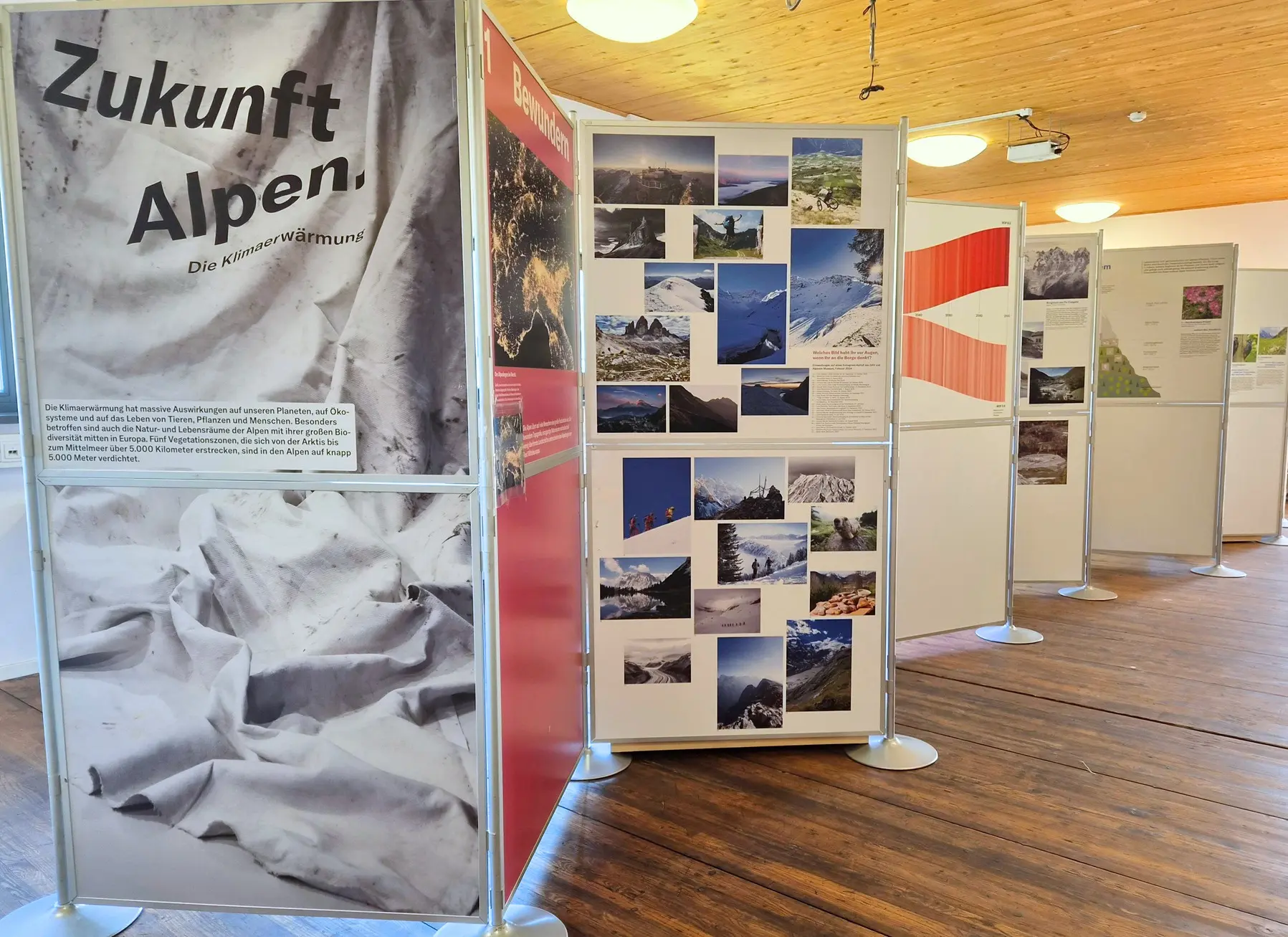 DAV Wanderausstellung Zukunft Alpen | © DAV Sektion Fulda