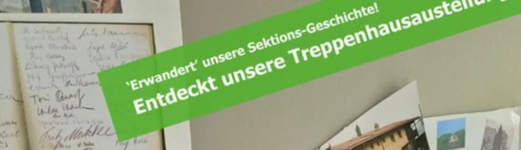 Treppenhausausstellung Sektions-Geschichte | © DAV Sektion Fulda