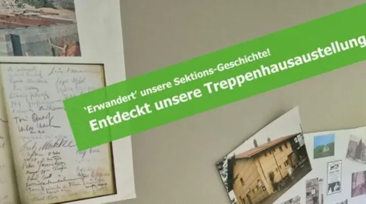 Treppenhausausstellung Sektions-Geschichte | © DAV Sektion Fulda